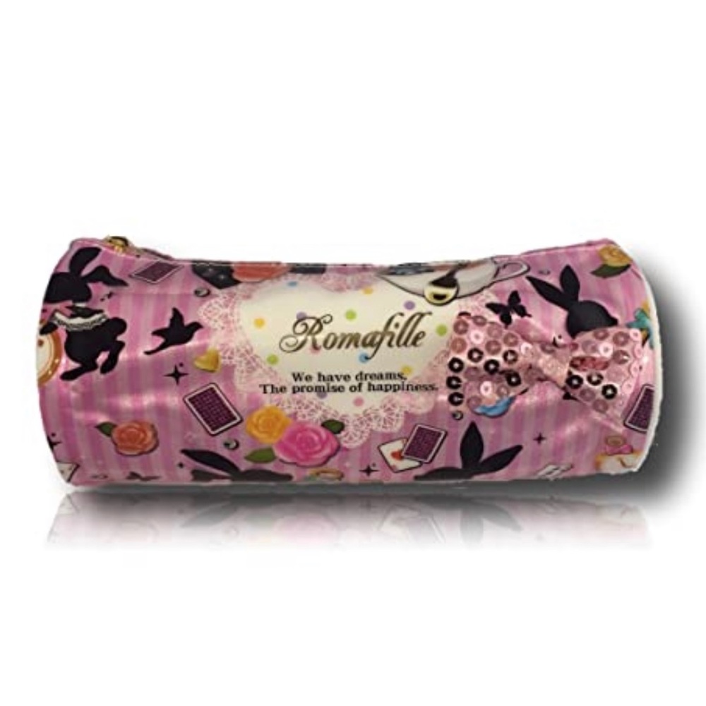 Romafille Alice Wonderland Pencil Case Pouch Make-Up Bag